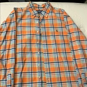 Polo Ralph Lauren Orange Plaid Shirt!